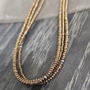 Silpada Gold And Silver Seed Beed Necklace